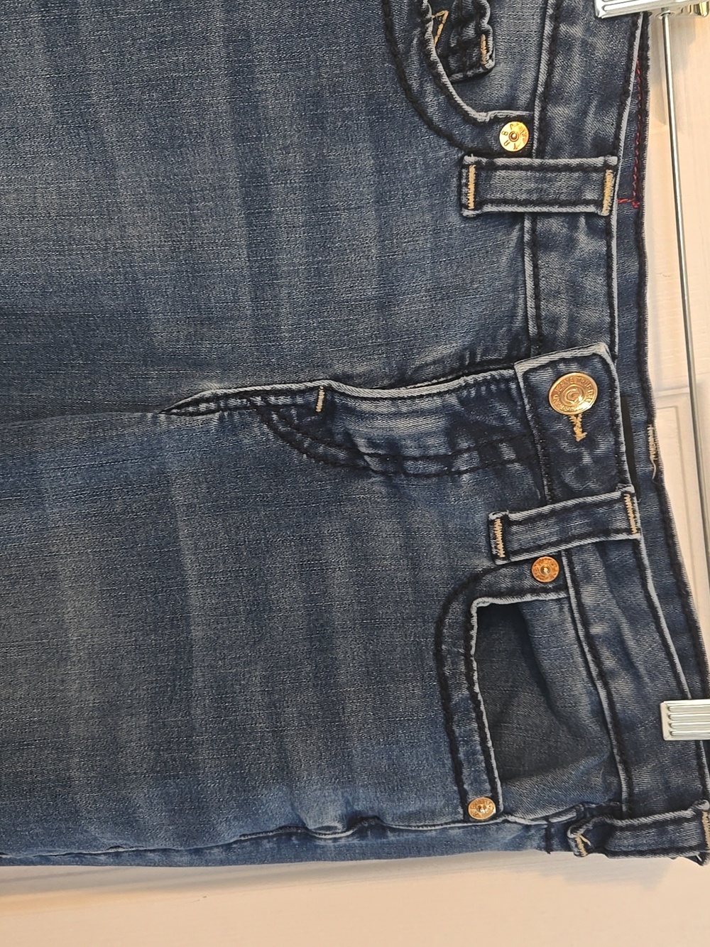 True Religion Jennie Curvy Skinny Jeans in Blue Wash - Picture 2 of 6